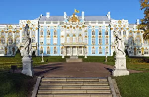 Images Dated 22nd March 2021: Catherine Palace, Pushkin (Tsarskoye Selo), near St. Petersburg, Russia