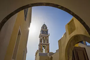 Images Dated 1st July 2016: Catholic cathedral Church of St. John the baptist, Fira, Santorini (Thira), Cyclades