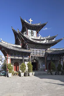 Dali Gallery: Catholic church, Dali, Yunnan, China