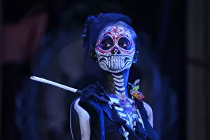 Images Dated 18th June 2014: Catrina, day of the Dead festivities, La Paz, Baja California Sur, Mexico
