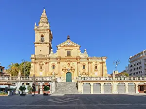 Historic District Prints: Cattedrale di San Giovanni Battista, Ragusa, Ragusa province, Sicily, Italy