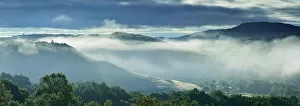 Images Dated 17th February 2016: Cavado river valley in a misty morning. Montalegre, Portugal