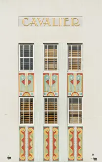 Window Prints: Cavalier building, Art Deco facade on Ocean Drive, South Beach, Miami, Florida, USA