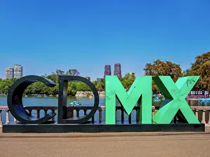 Chapultepec Prints: CDMX Letters in front of the Chapultepec Lake