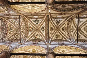 Verona Prints: Ceiling of Basilica of Santa Anastasia, Verona, Veneto Province, Italy, Europe