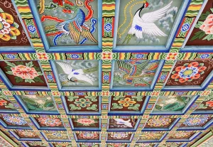 Seoul Prints: Ceiling at Bongeunsa temple, Gangnam, Seoul, South Korea