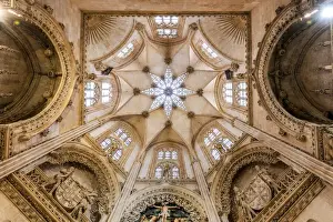 Ceiling Prints: Ceiling of Constable chapel, Cathedral of Saint Mary of Burgos, Burgos, Castile and Leon