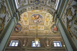 Ceiling frescoes, Palazzo Tobia Pallavicino, Genoa, Liguria, Italy