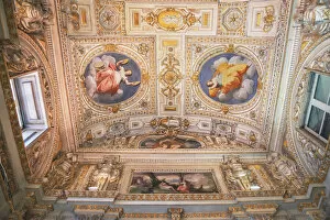 Images Dated 18th December 2020: Ceiling frescoes, Palazzo Tobia Pallavicino, Genoa, Liguria, Italy