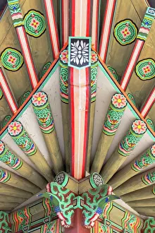Suwon Prints: Ceiling of Jangnakdang Hall of Hwaseong Fortress (UNESCO World Heritage Site)