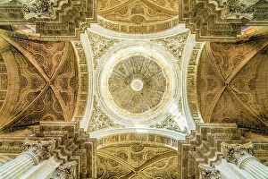 Images Dated 22nd May 2023: Ceiling, Jerez Cathedral, Jerez de la Frontera, Andalusia, Spain