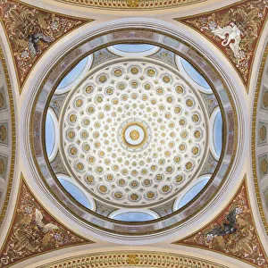 Libraries Prints: Ceiling of The National Library of Finland, Helsinki, Finland