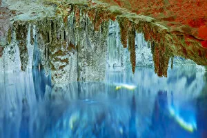 Images Dated 7th June 2022: The cenote cave of the Hacienda Mucuyche, Merida, Yucatan, Mexico