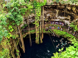 Roots Prints: Cenote Oxman, Valladolid, Yucatan State, Mexico