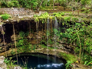 Cenote Prints: Cenote Saamal, Valladolid, Yucatan State, Mexico