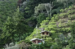 Central America, Costa Rica, Houses on the hillside