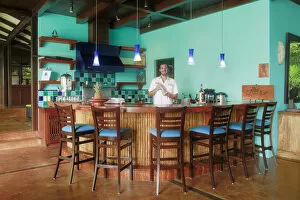 Barman Gallery: Central America, Costa Rica, Puntarenas, Nicoya peninsula, Santa Teresa, the bar at