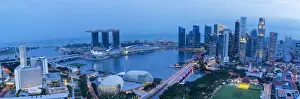 Financial Center Prints: Central Business District & Marina Bay Sands Hotel, Singapore