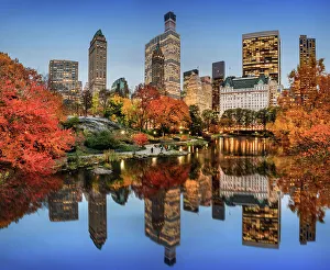 Central Park Prints: Central Park, Plaza Hotel, New York City, New York, USA