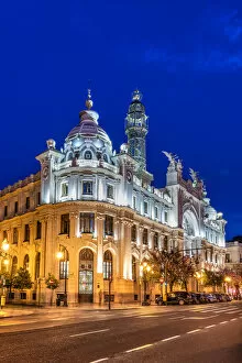 Images Dated 10th July 2019: Central Post Office art nouveau building, Valencia, Comunidad Valenciana, Spain