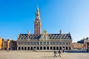 Centrale Bibliotheek (Central Library) on Monseigneur Laduzeplein, Leuven, Flemish
