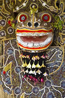 Dragon Prints: Ceremonial Dragon in temple, nr Ubud, Bali, Indonesia