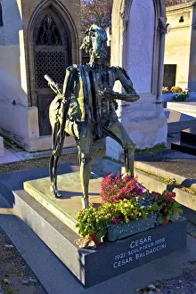 Grave Prints: Cesar Baldaccinis Gravestone, Montparnasse Cemetery, Montparnasse, Paris, France