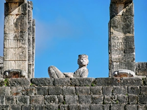 Great City Prints: Chacmool Sculpture at the top of the Temple of the Warriors