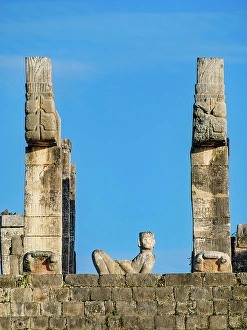 Great City Prints: Chacmool Sculpture at the top of the Temple of the Warriors