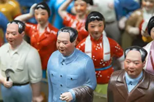 Chairman Mao model souvenirs at Cat Street anitques market, Sheung Wan, Hong Kong Island