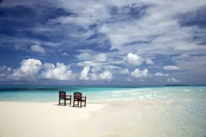 Two Chairs on Beach, Kuredu, Maldives