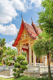 Phuket Prints: Chaithararam Temple also known as Wat Chalong, Chalong, Phuket, Thailand