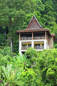 Villas Prints: Chalet in rainforest at Berjaya Langkawi Resort, Langkawi, Kedah, Malaysia