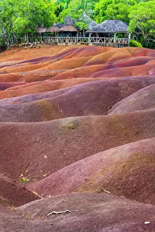 Riviere Noire Prints: Chamarel Seven Colored Earth Geopark, Black River (Riviere Noire), Mauritius