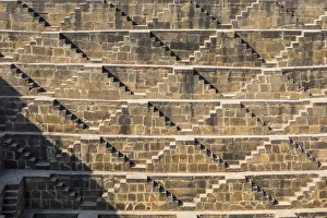 Step Well Prints: Chand Baori Step Well, Abhaneri, Rajasthan, India, Asia