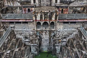 Supply Prints: Chand Baori stepwell, Abhaneri, Rajasthan, India