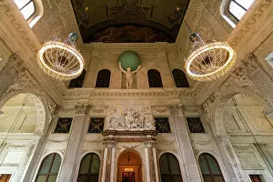 Chandeliers Prints: Chandeliers at Citizen's hall of Royal Palace Amsterdam on Dam Square