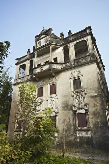 Guangdong Province Prints: Changlu Villa in Majiang Long village (UNESCO World Heritage Site), Kaiping, Guangdong