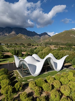 Cape Winelands Prints: Chapel at Bosjes WIne Estate, Breede River, Western Cape, South Africa