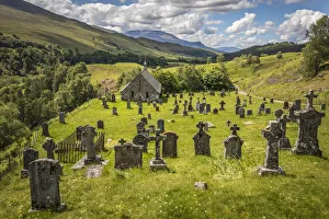 Weathered Prints: Chapel and cemetery of Cille Choirill at Achluachrach, Roy Bridge, Highlands, Scotland