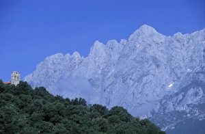 Chapel and Picos de Europa
