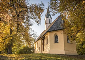 Oberbayern Prints: Chapel St. Georg am Weinberg, Schliersee, Upper Bavaria, Bavaria, Germany