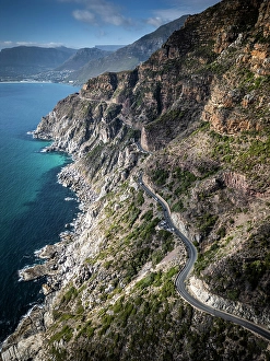 Roads Prints: Chapman's Peak Drive, Western Cape, South Africa