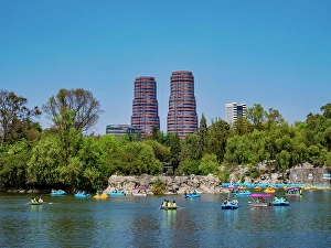 Chapultepec Prints: Chapultepec Lake, Bosque de Chapultepec Park, Mexico City, Mexico