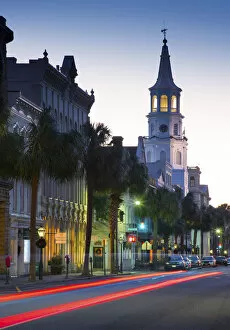 Images Dated 20th February 2017: Charleston, South Carolina, Broad Street, Saint Michaels Episcopal Church, Oldest