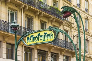 Images Dated 26th May 2017: Chatelet metro sign, Paris, France