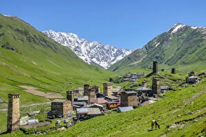 Chazhashi village, Ushguli, Samegrelo-Zemo Svaneti region, Georgia