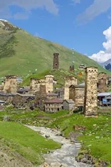 Chazhashi village, Ushguli, Samegrelo-Zemo Svaneti region, Georgia
