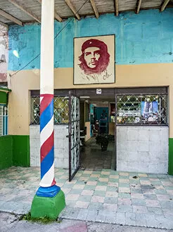 Communism Gallery: Che Guevara Portrait, Santa Clara, Villa Clara Province, Cuba