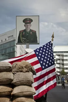 Images Dated 18th July 2011: Checkpoint Charlie, Friedrichstrasse, Berlin, Germany